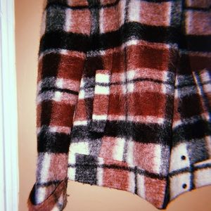 Wool plaid motorcycle mod jacket.